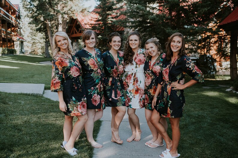 Bridal Party Robes Set of 6 Bridesmaid Robes Set of 8 Etsy
