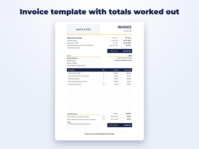 Trucker Business Kit page preview