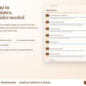 Start here tab with seven setup steps, no video needed