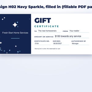 Gift Certificate Templates for Cleaning & Home Services page preview