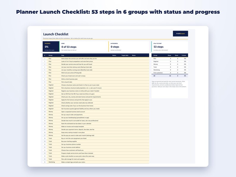 Cleaning Business Startup Kit page preview