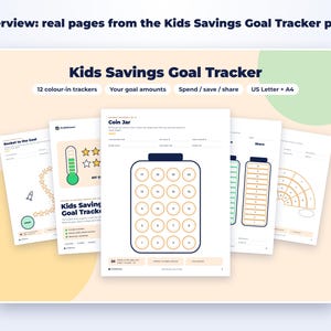 Kids Savings Goal Tracker page preview