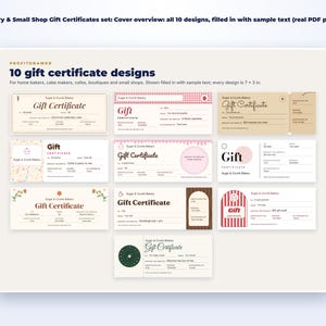 Holiday Gift Certificate Bundle page preview