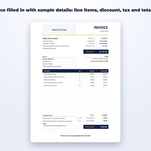 Invoice Template page preview