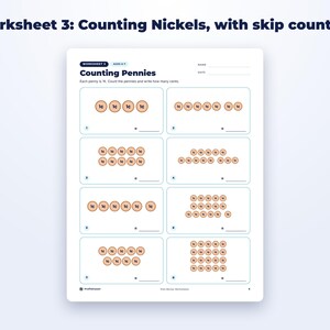 Kids Money Worksheets page preview