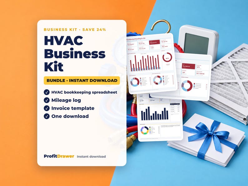 HVAC Business Kit - ProfitDrawer instant download