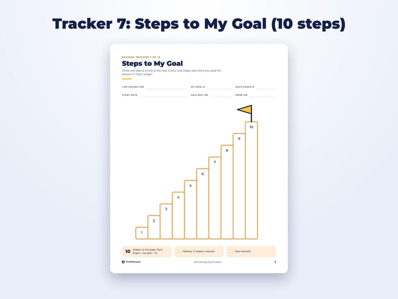 Kids Savings Goal Tracker page preview