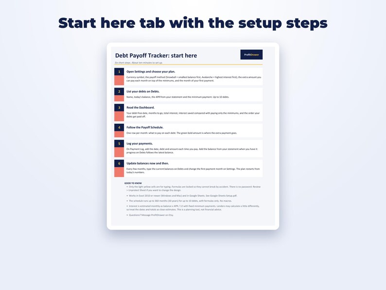 Debt Payoff Tracker page preview