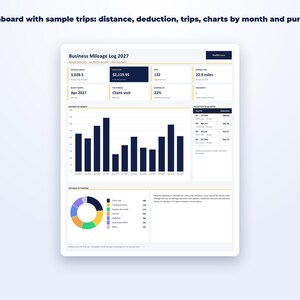 Business Mileage Log page preview