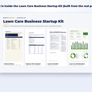 Lawn Care Business Startup Kit page preview