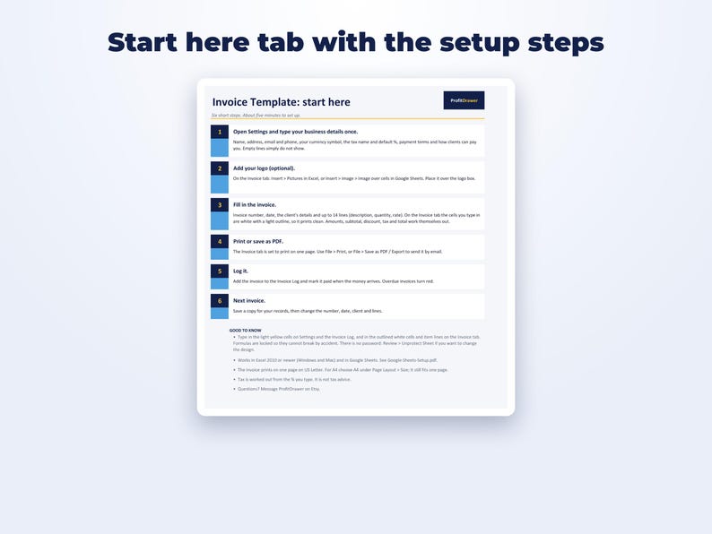 Invoice Template page preview