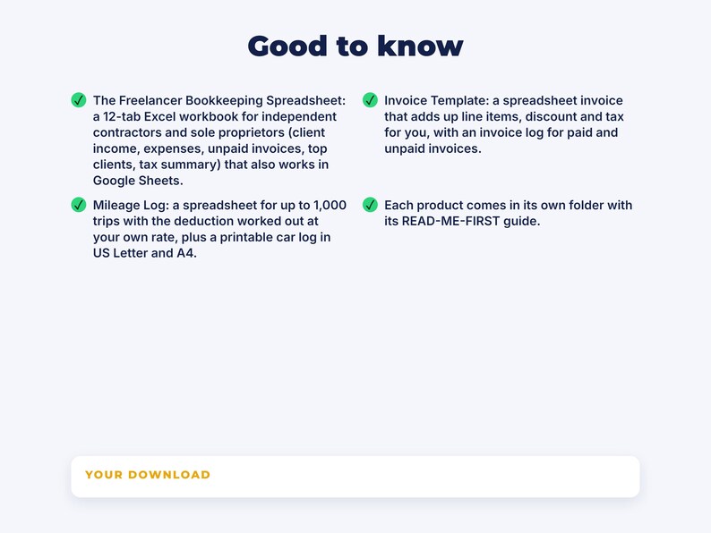Freelancer Business Kit: details