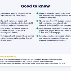 All-in-One Financial Planner: details