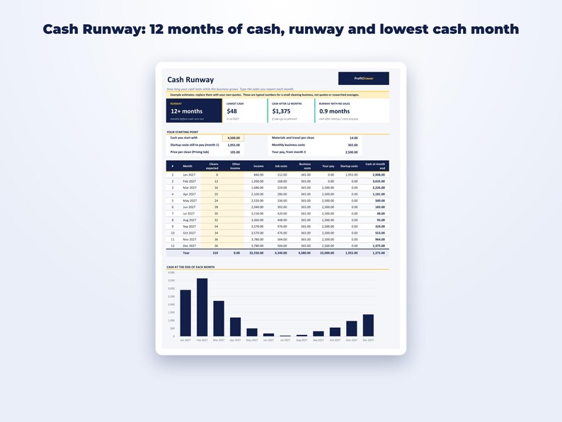 Cleaning Business Startup Kit page preview