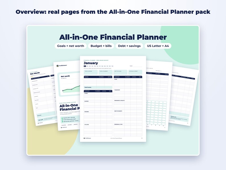All-in-One Financial Planner page preview