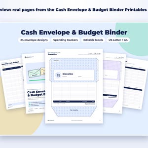 Cash Envelope & Budget Binder Printables page preview