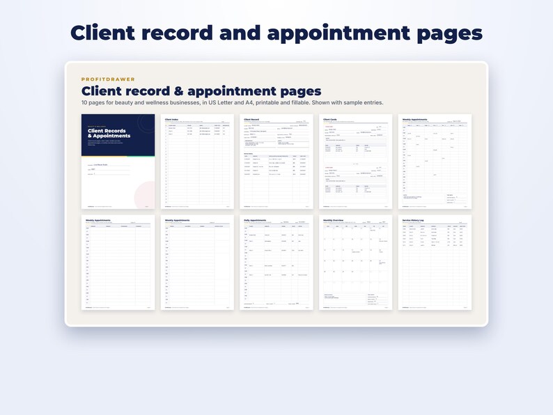 Nail Tech Business Kit page preview