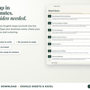 Start here tab with seven setup steps, no video needed
