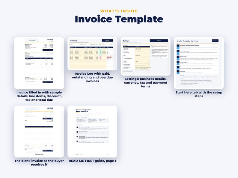 Everything included in the Invoice Template