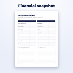 All-in-One Financial Planner page preview