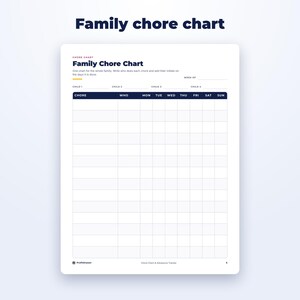Chore Chart & Allowance Tracker page preview