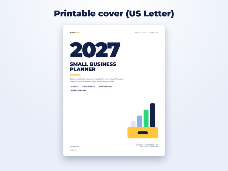 2027 Small Business Planner page preview