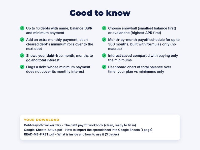 Debt Payoff Tracker: details