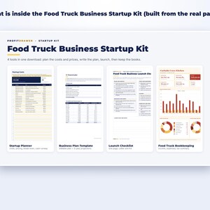 Food Truck Business Startup Kit page preview