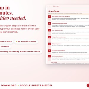 Start here tab with seven setup steps, no video needed