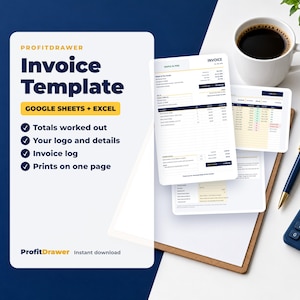 Invoice Template - ProfitDrawer instant download