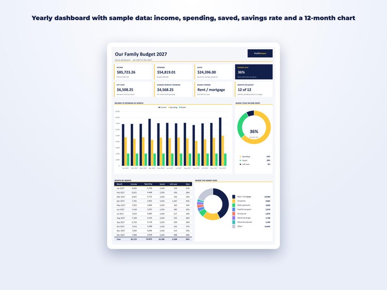Budget Planner Spreadsheet page preview