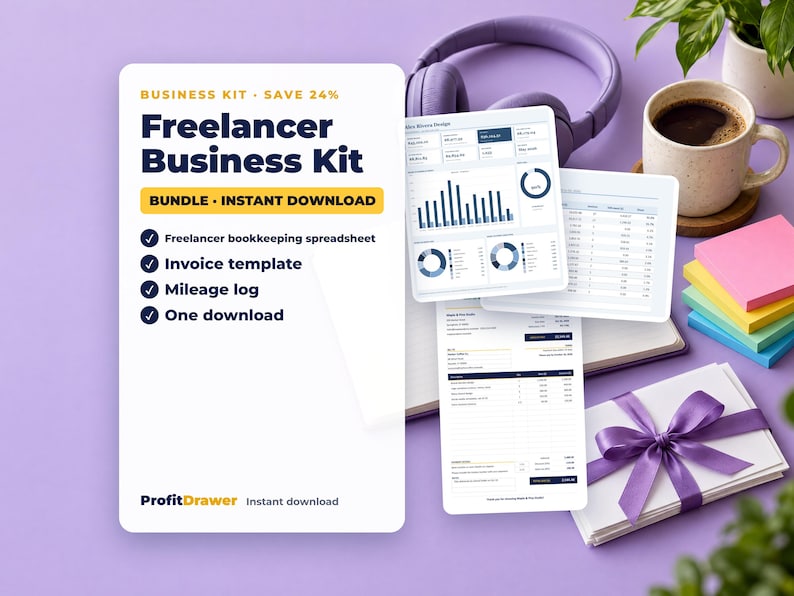Freelancer Business Kit - ProfitDrawer instant download