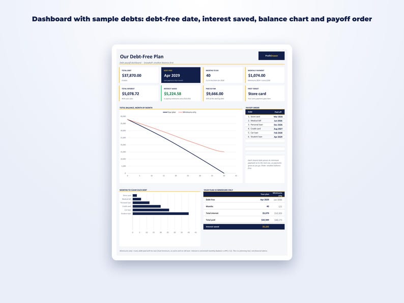 Debt Payoff Tracker page preview