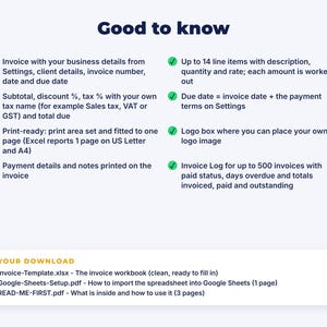 Invoice Template: details