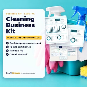 Cleaning Business Kit - ProfitDrawer instant download