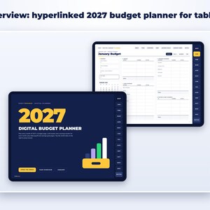 2027 Digital Budget Planner page preview