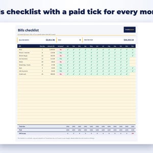 Budget Planner Spreadsheet page preview