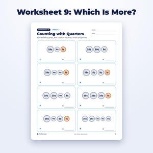 Kids Money Worksheets page preview