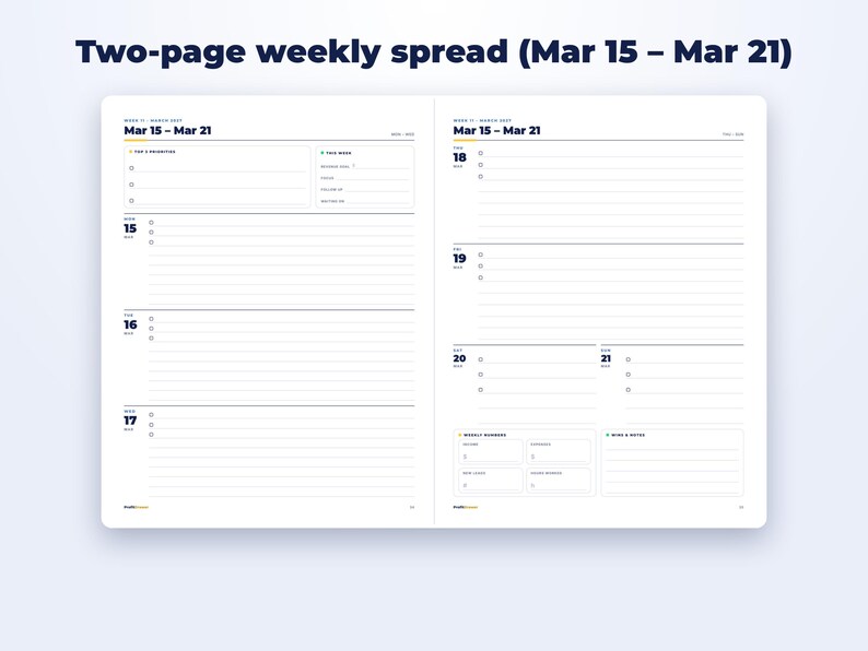 2027 Small Business Planner page preview