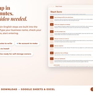 Start here tab with seven setup steps, no video needed