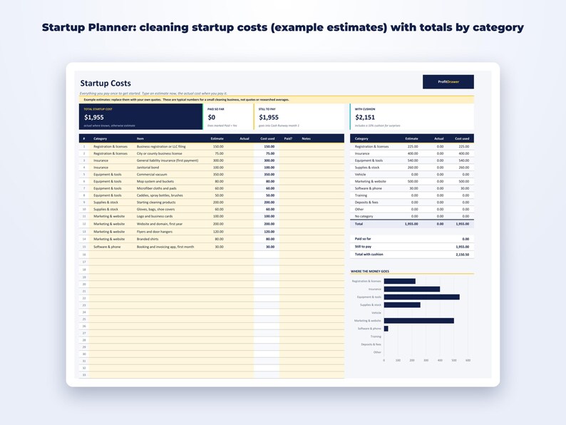 Cleaning Business Startup Kit page preview