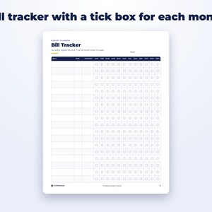 Printable Budget Planner page preview