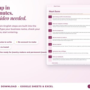 Start here tab with seven setup steps, no video needed