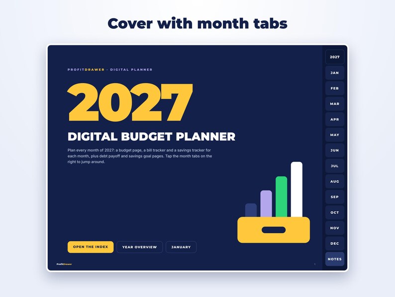 2027 Digital Budget Planner page preview