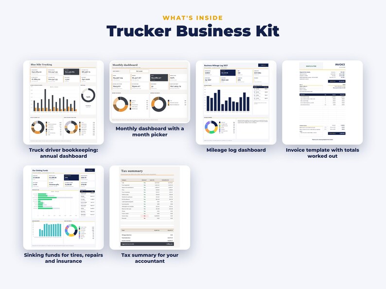 Everything included in the Trucker Business Kit