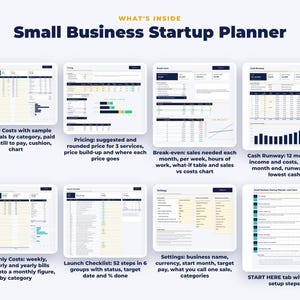 Everything included in the Small Business Startup Planner