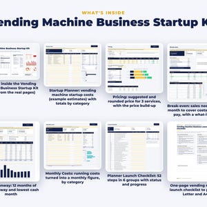 Everything included in the Vending Machine Business Startup Kit