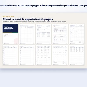 Client Record & Appointment Pages page preview