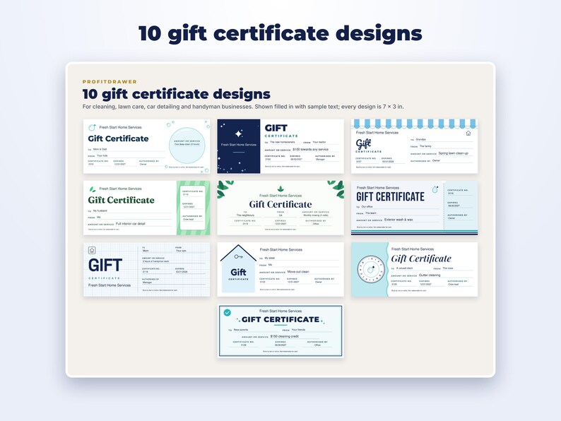 Cleaning Business Kit page preview