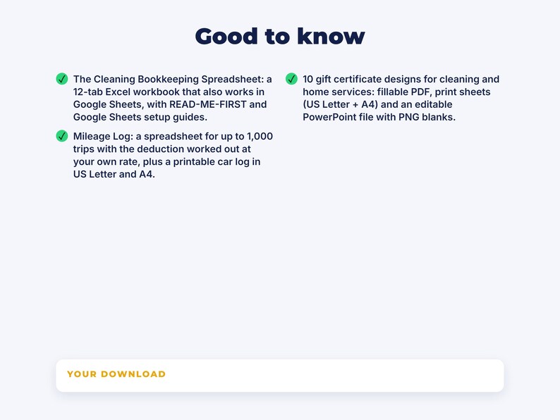 Cleaning Business Kit: details